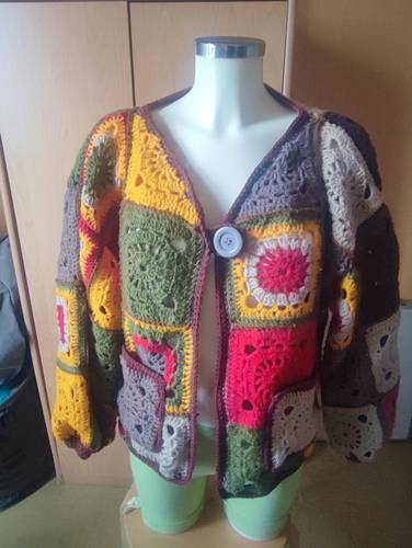 Veste Bohème en Crochet – Pièce Unique et Artisanale