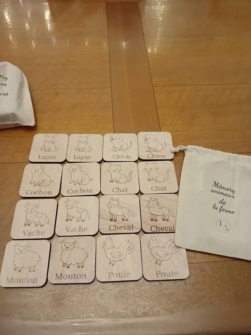 Mémory animaux de la ferme 