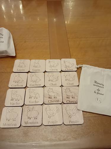 Mémory animaux de la ferme 