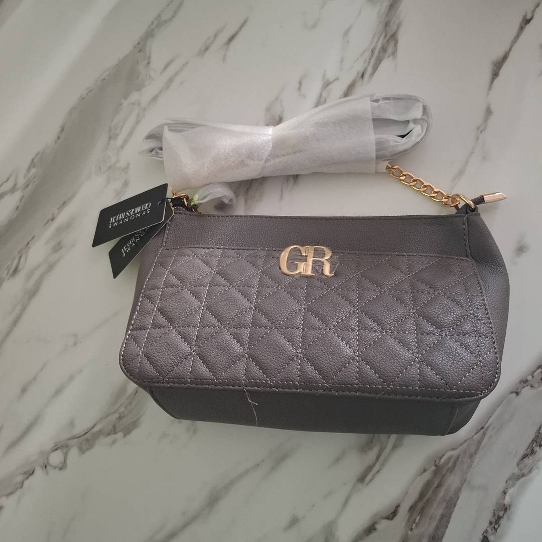 Sac à Main Georges Rech Synonime Gris Matelassé – Cuir Synthétique Neuf & Chic 