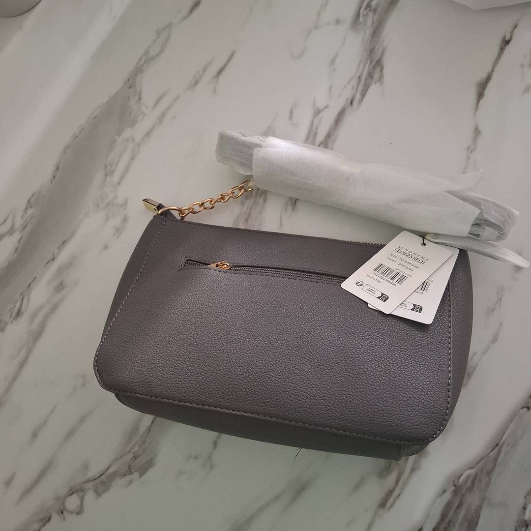 Sac à Main Georges Rech Synonime Gris Matelassé – Cuir Synthétique Neuf & Chic 