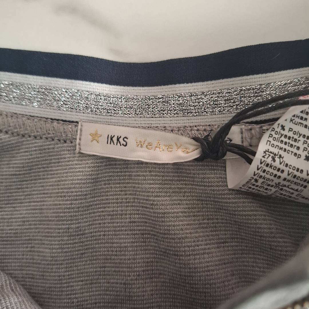 Jupe Fille IKKS Grise – Taille 12 Ans – Neuve, Style Sport Chic (Fabriquée en France) 