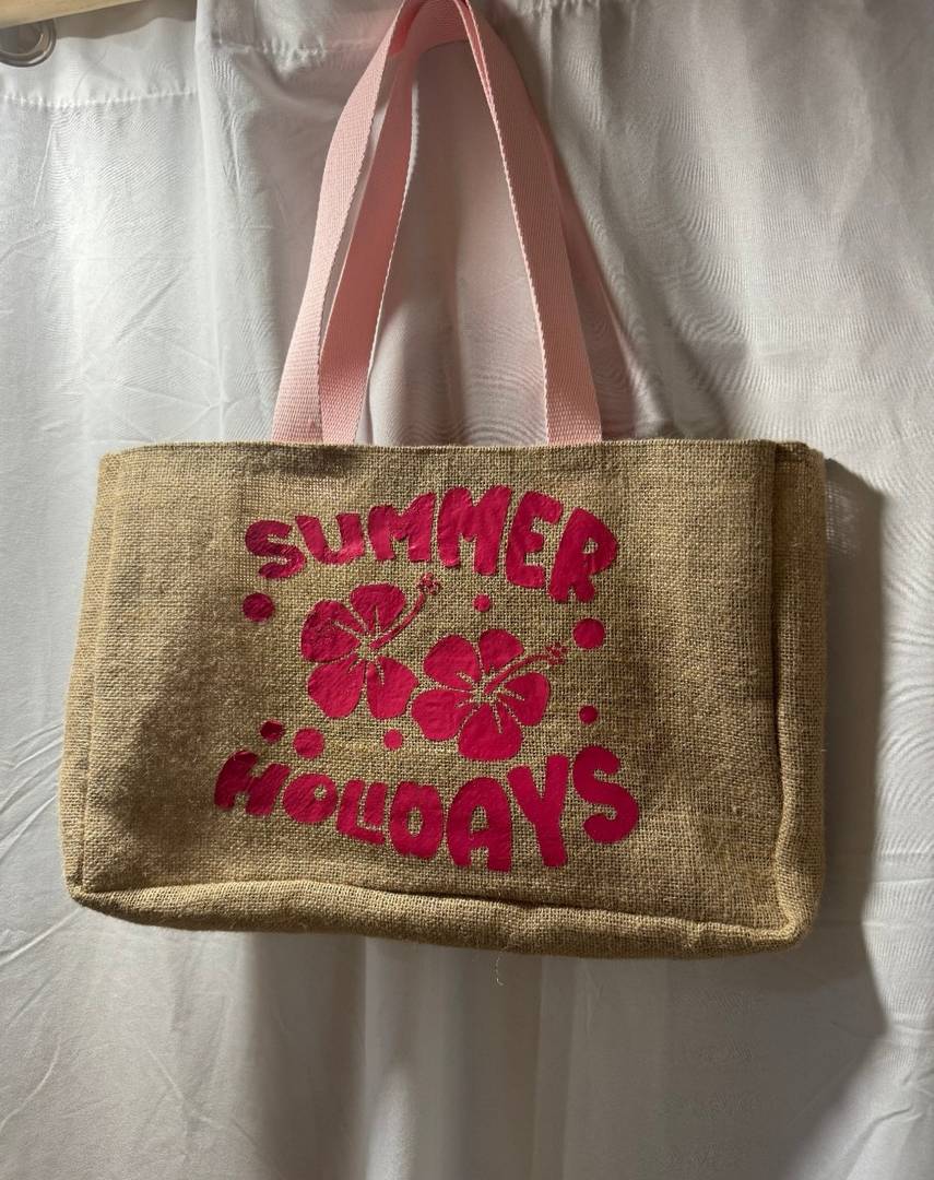 Sac cabas rose et vibes d'été 💖