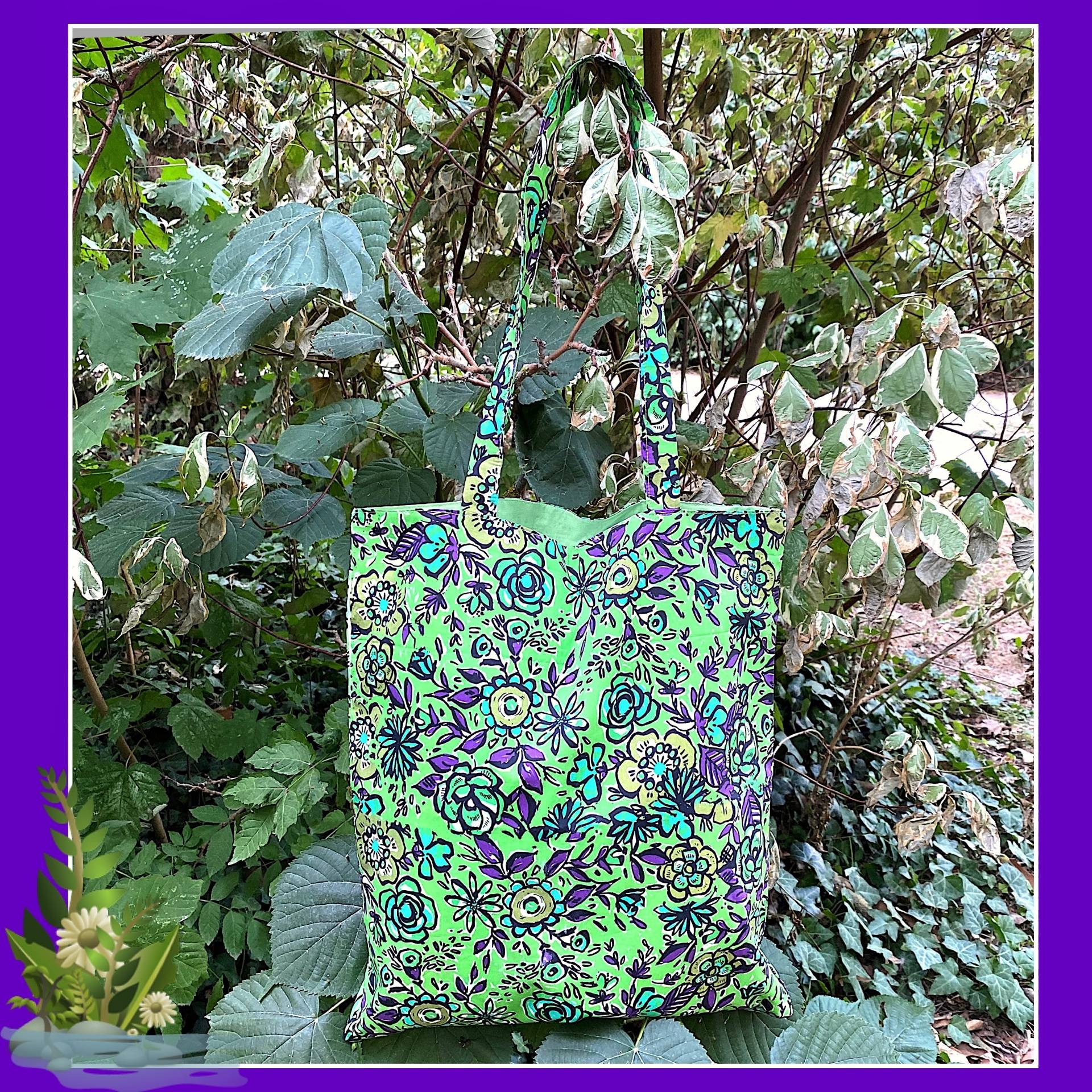 Sac en toile à motifs