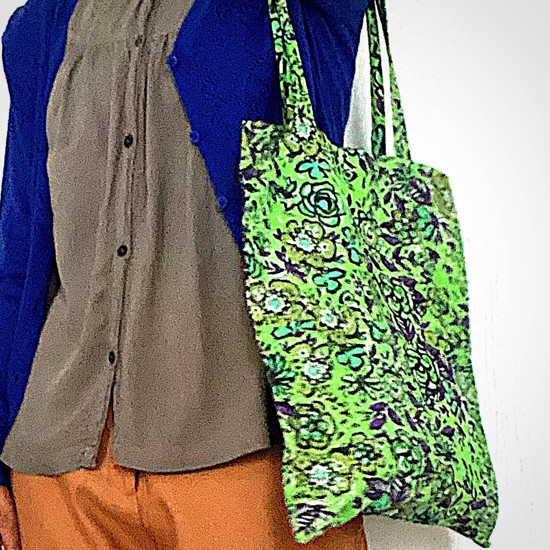Sac en toile à motifs