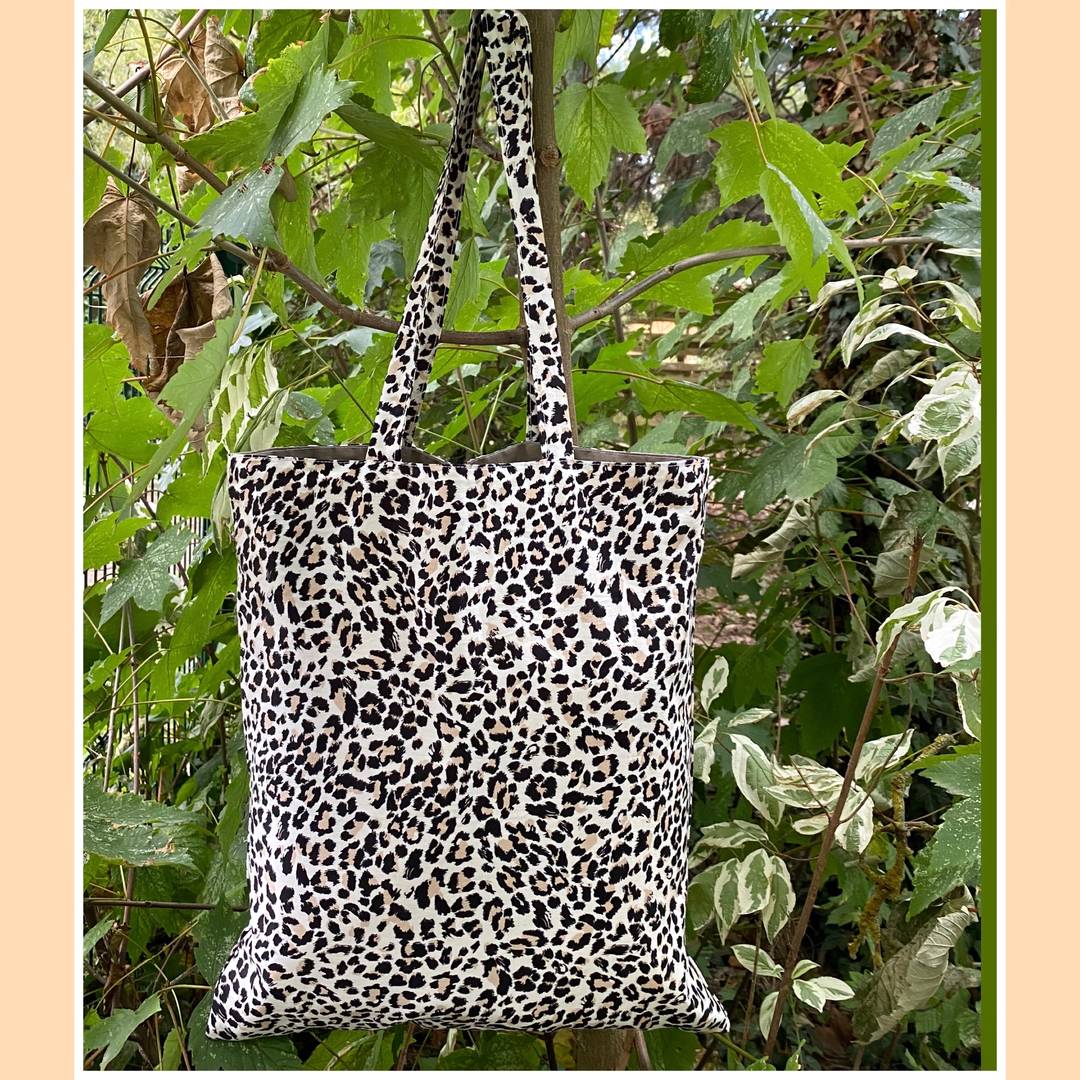 Sac en toile panthère 