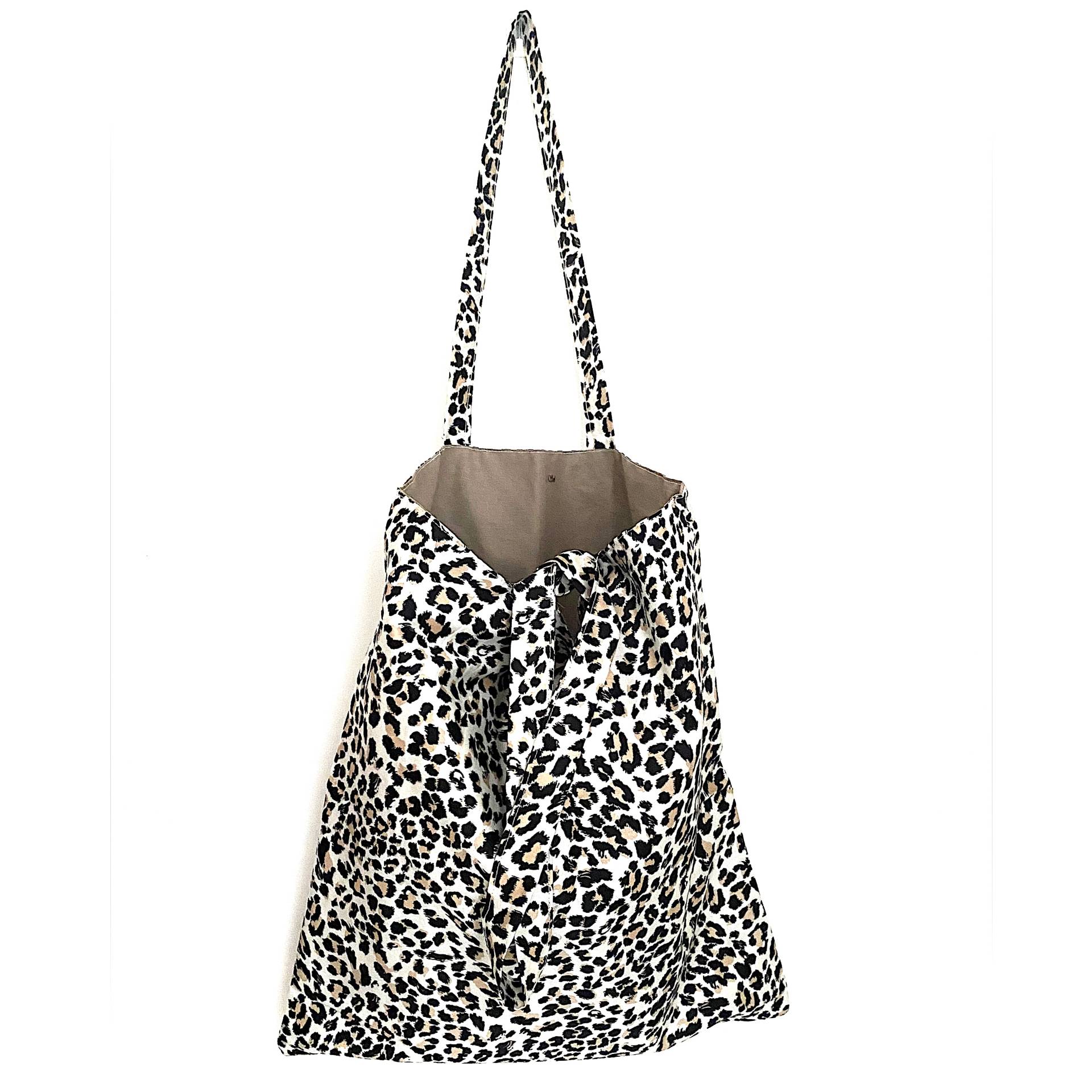 Sac en toile panthère