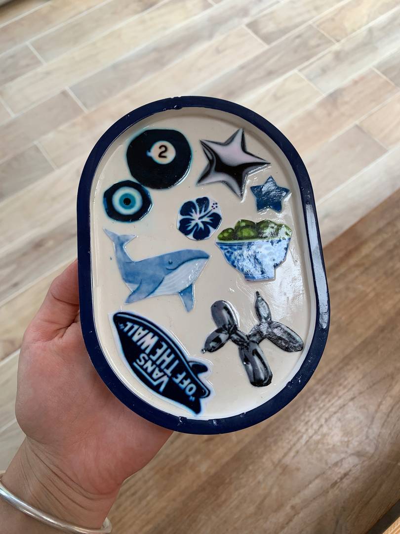 coupe en plâtre pour bijoux 