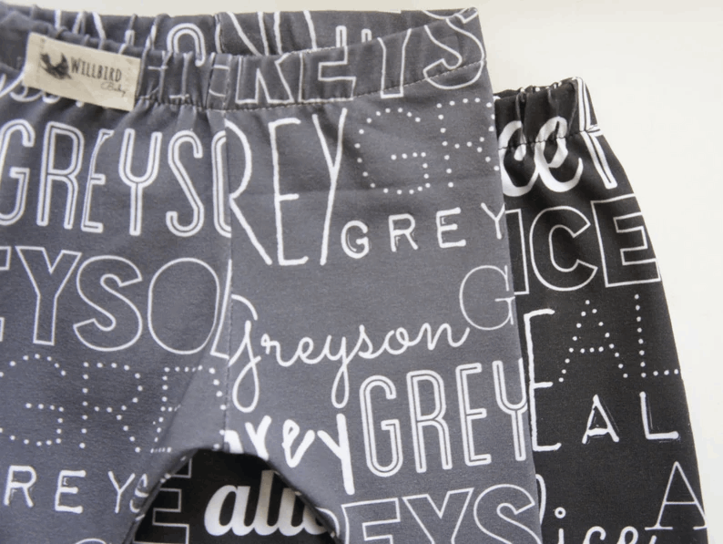 Personalized Leggings - Unisex Baby/Toddler/Kids Custom name leggings/harem pants, PERSONALIZED, made to order