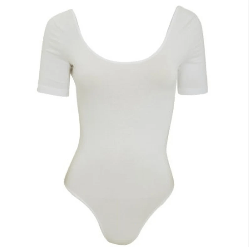 CUSTOM Black or White One Piece Short Sleeve Bodysuit- Create Your Own Leotard- Letters, Words, Fonts Colors-Custom Saying