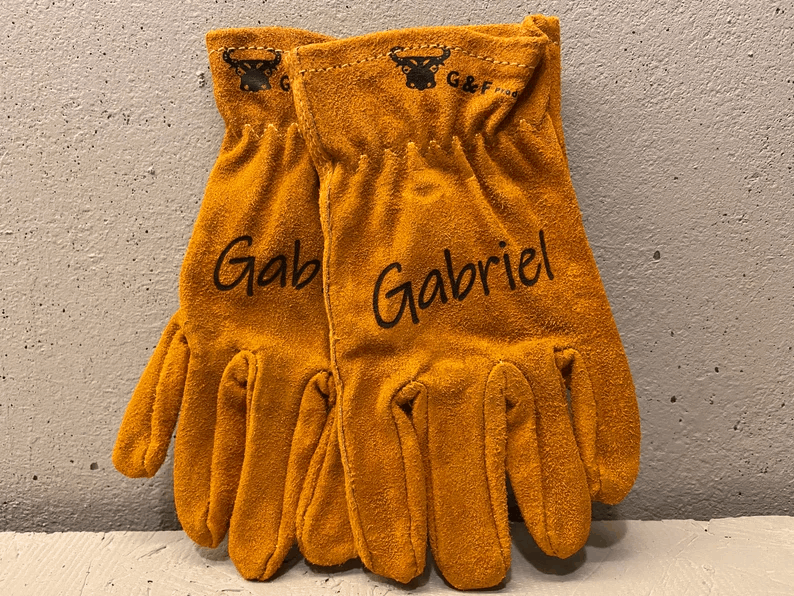 CUSTOM GLOVES For Little BOYS, Present For My Grandson, Birthday Gift For My Son, Personalized Work Gloves, Gloves For Ages 4 to 9