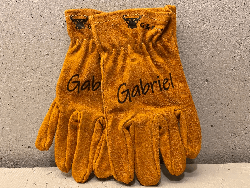 CUSTOM GLOVES For Little BOYS, Present For My Grandson, Birthday Gift For My Son, Personalized Work Gloves, Gloves For Ages 4 to 9
