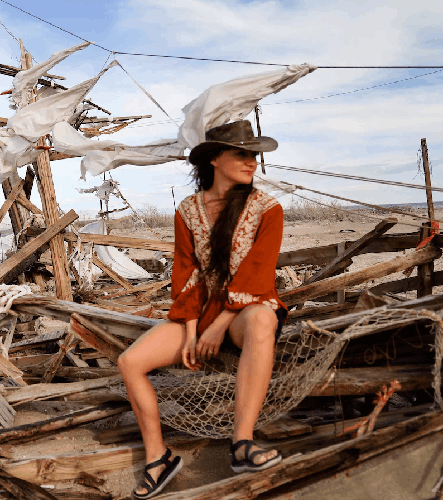 Chapeau western en cuir fait main – Style cowboy personnalisable