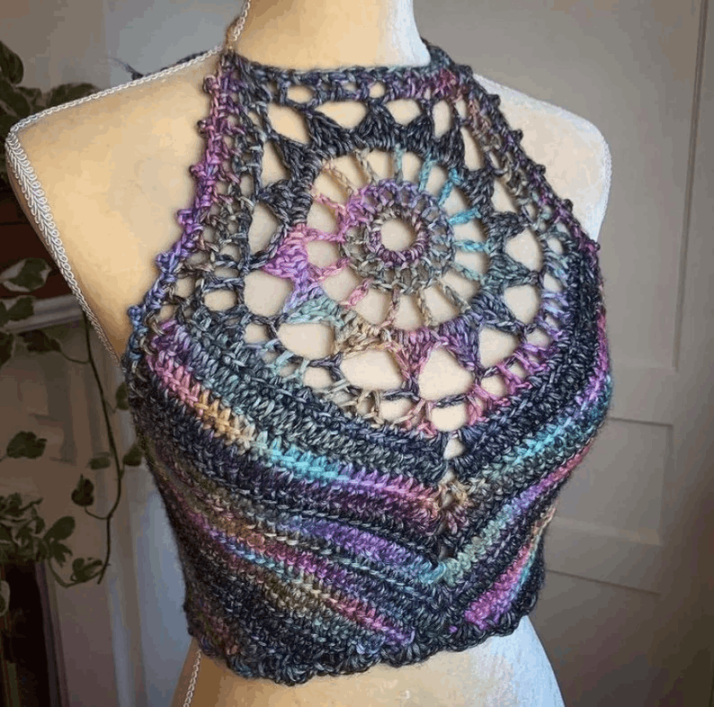 Crochet Crop Top Pattern - Sunburst Top