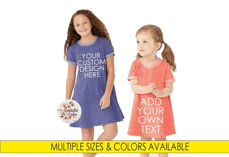 Custom Design, Create Your Own Dress, Toddler Dress, Custom Toddler Dress, Personalized Toddler Dress, Custom Toddler Shirt, Girls Dress