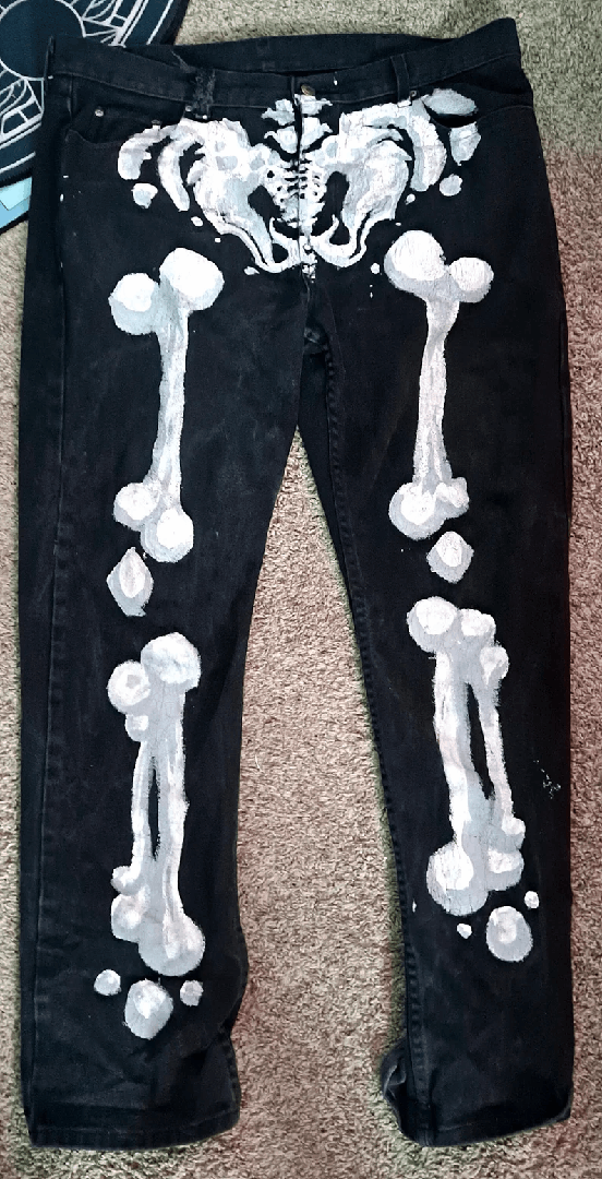 Custom Skeleton Jeans
