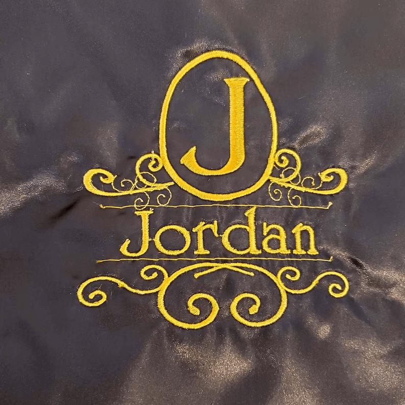 Elegant monogram hair bonnet/Satin ADULT bonnet/personalized bonnet/ Embroidered bonnet/Christmas Gift/Gift for her/Reversible Satin Bonnet