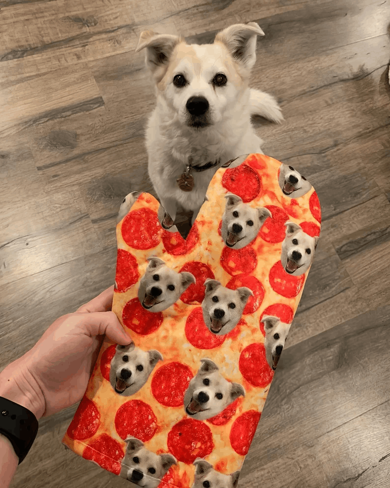 Moufles Personnalisées avec Photo de Chien 