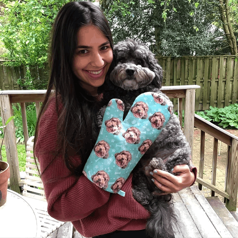 Moufles Personnalisées avec Photo de Chien