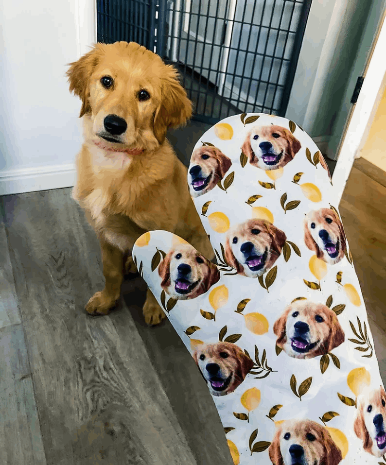 Moufles Personnalisées avec Photo de Chien