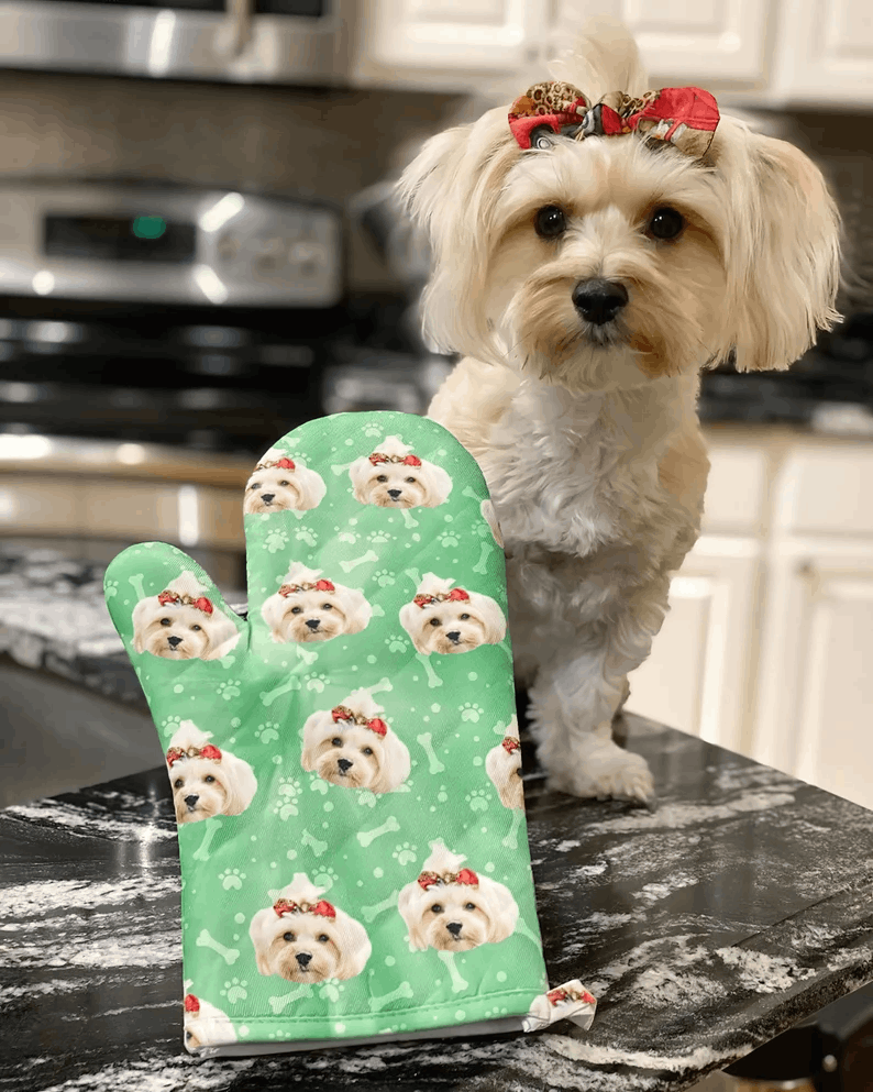 Moufles Personnalisées avec Photo de Chien