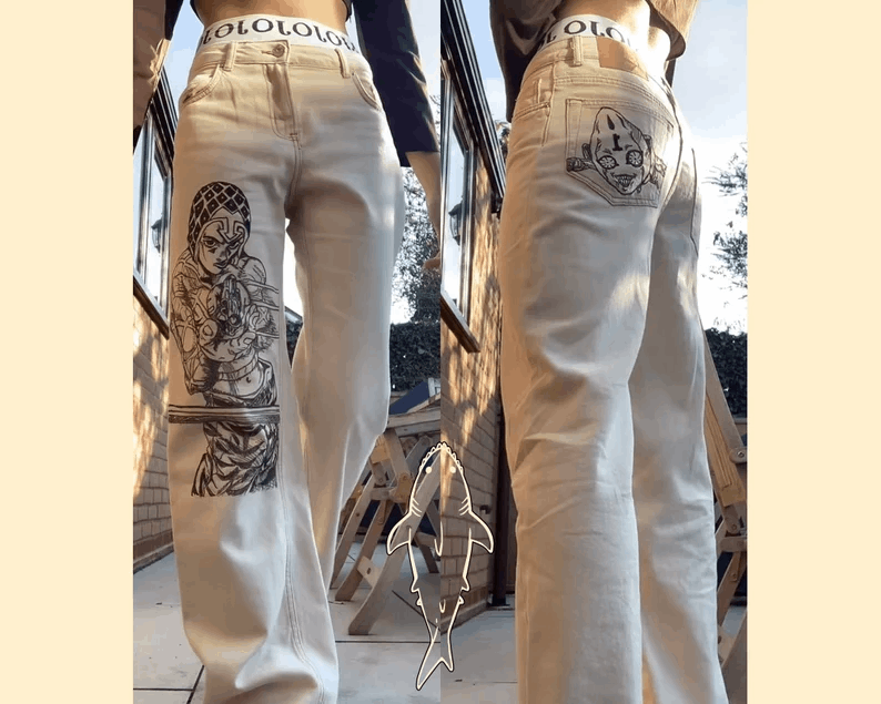 Custom Anime Jeans