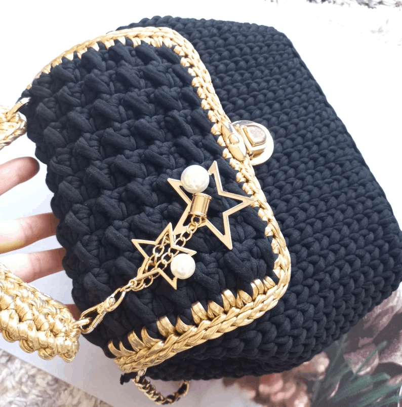 Elegant Crochet Handbag Collection – Handmade Charm with Chic Details