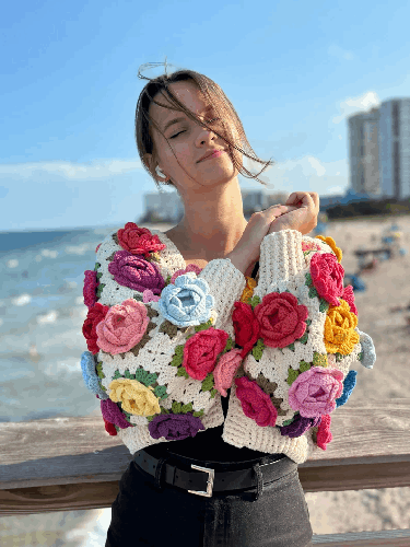 Crochet pattern, Crochet ROSE Garden