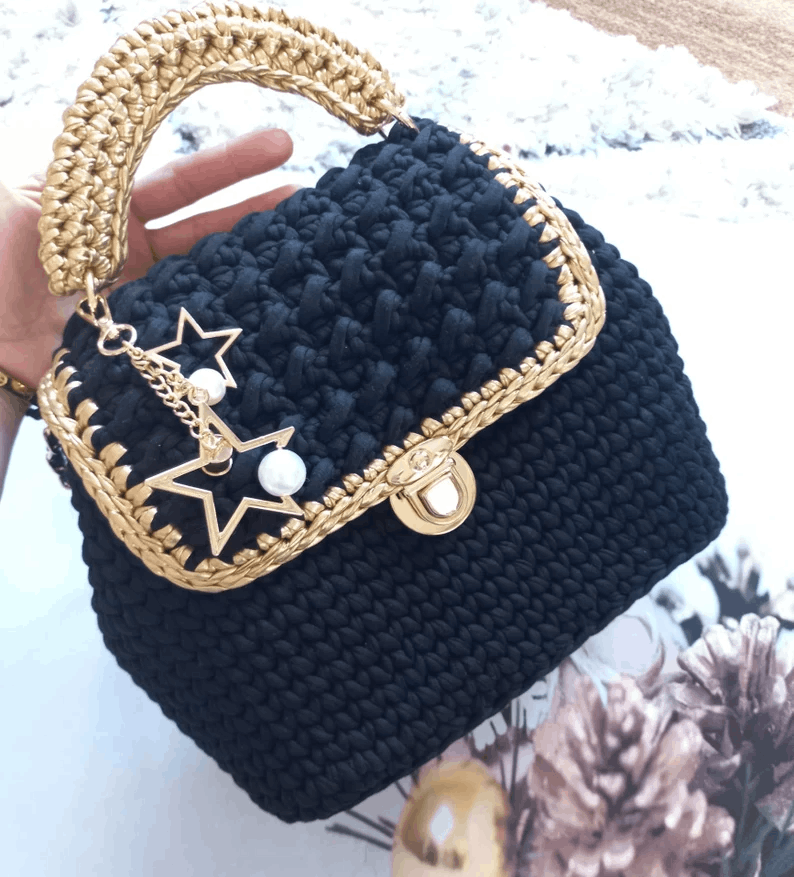 Elegant Crochet Handbag Collection – Handmade Charm with Chic Details