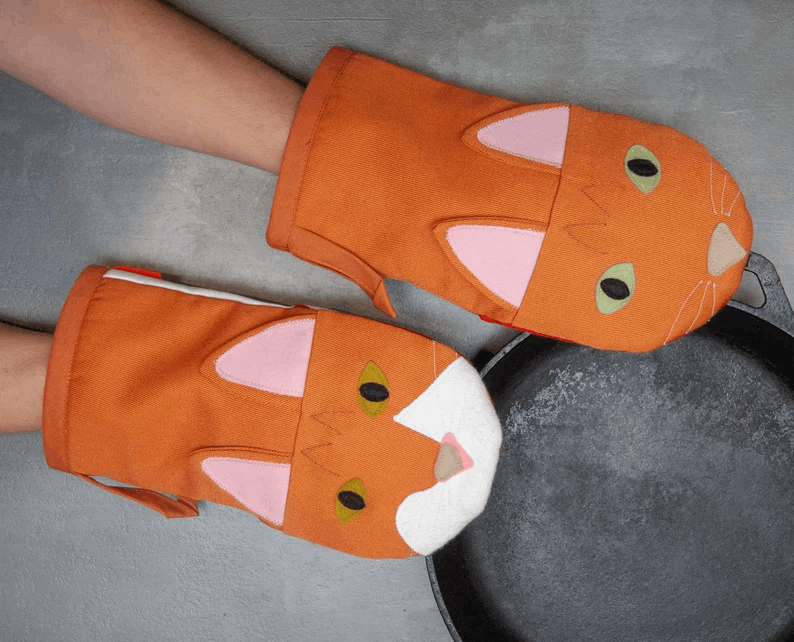 Gants de Cuisine Animaux – Motifs Chats et Chiens Originaux