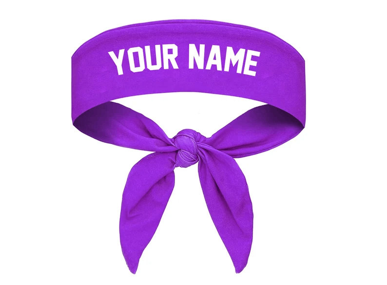 Custom Text, Design, Image Applied TIE HEADBANDS, Customized Headbands