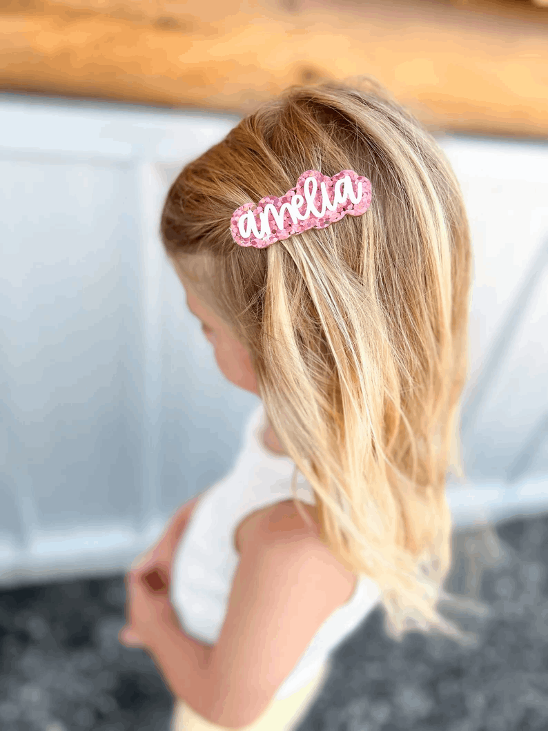 Custom Name Hair Clip