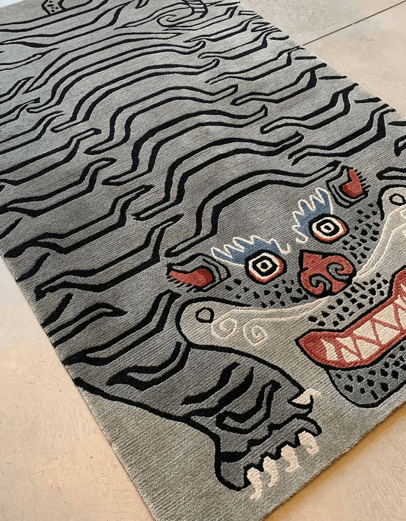 Handknotted Antique Design Tibetan Tiger Woolen Rugs| New Handmade RUGS Large Area Runner Carpets