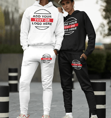 Custom Matching Sweatsuit, Your Logo & Photo on a hooded Tracksuit, Matching Hoodie and Joggers Personlised 2 Piece Hoodie Set, Jogging Suit