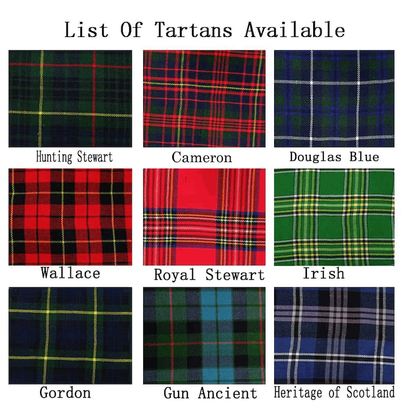 Men's Handmade Scottish Tartan Waistcoat Bias Cut 5 Buttons Kilt Vest Wedding Vest in 40+ Clan Tartans