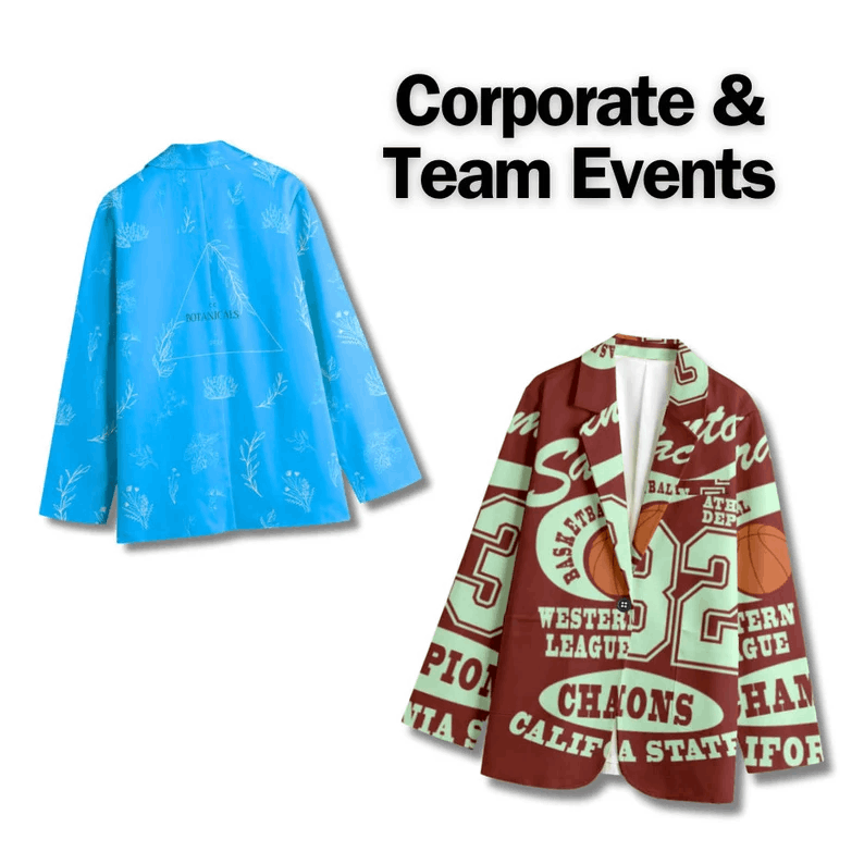 Custom Blazer, Unisex 100% Cotton Sports Coat, Personalized Suit Jacket, Artsy Blazer, All-Over-Print Custom Jacket