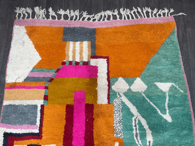 Custom Rug Style Mat - Boujaad Rose Carpet