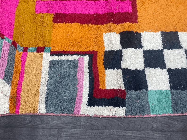 Custom Rug Style Mat - Boujaad Rose Carpet