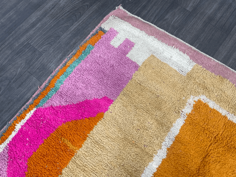 Custom Rug Style Mat - Boujaad Rose Carpet