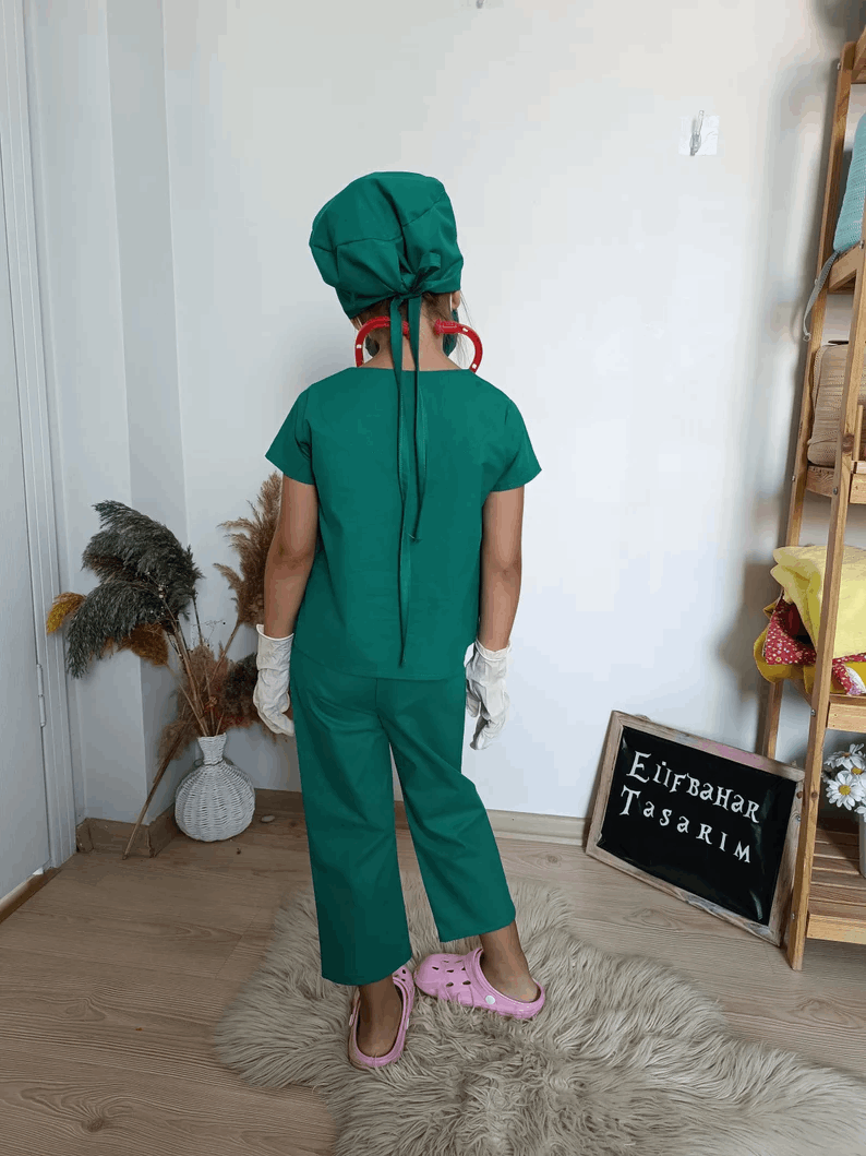 Personalized Doctor Costume For Kids, Gift For Baby Girl, Kids Vet Costume, Baby Clothes, Personalized Gift For Boys, Doctor's Coat For Kids