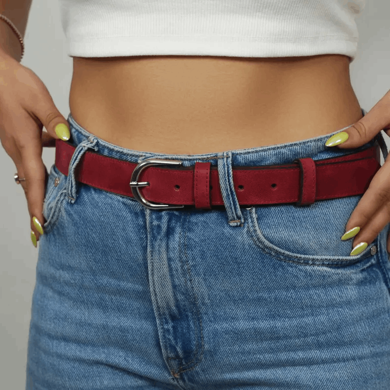 Personalized Woman Leather Belt, Mothers Day Gift, Mom Birthday Gift, Monogrammed Leather Belts for Women, Gift for Mom, Custom Gift for Her