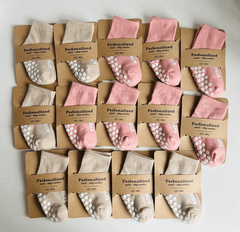 CUSTOM ORDER for Personalized Toddler Sock Anti-Slip sock Custom Name Kid Sock Preschool Kid Sock Birthday Favor in BULK order