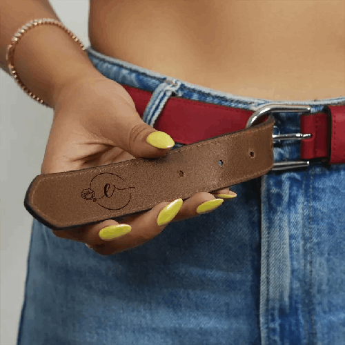 Personalized Woman Leather Belt, Mothers Day Gift, Mom Birthday Gift, Monogrammed Leather Belts for Women, Gift for Mom, Custom Gift for Her