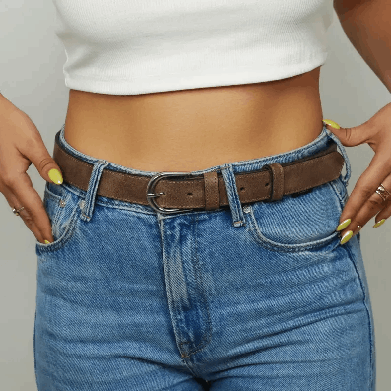 Personalized Woman Leather Belt, Mothers Day Gift, Mom Birthday Gift, Monogrammed Leather Belts for Women, Gift for Mom, Custom Gift for Her