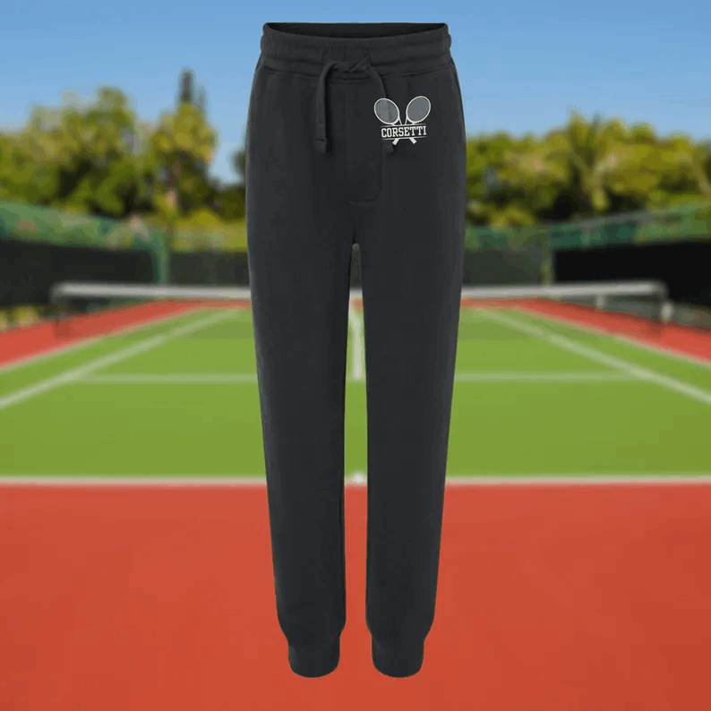 Youth Personalized Tennis Sweatpants, Custom Tennis Pants, Kids Monogram Sweatpants, Gift for Son, Gift for Daughter, Tennis Lover Gift