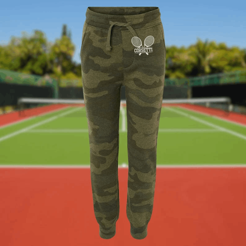 Youth Personalized Tennis Sweatpants, Custom Tennis Pants, Kids Monogram Sweatpants, Gift for Son, Gift for Daughter, Tennis Lover Gift