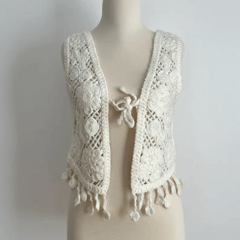 Knit wool vest
