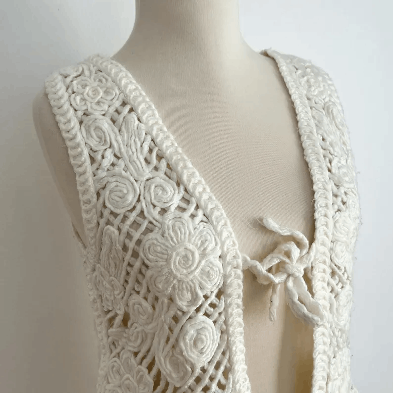 Knit wool vest