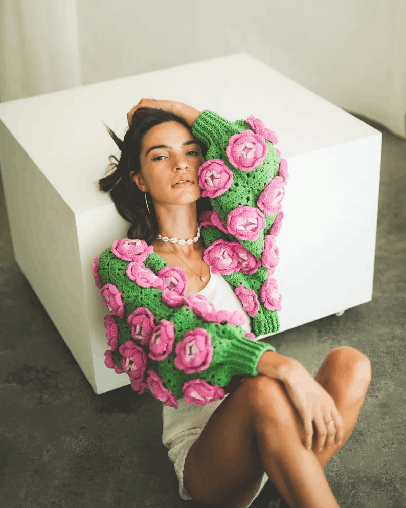 Crochet pattern, Crochet ROSE Garden