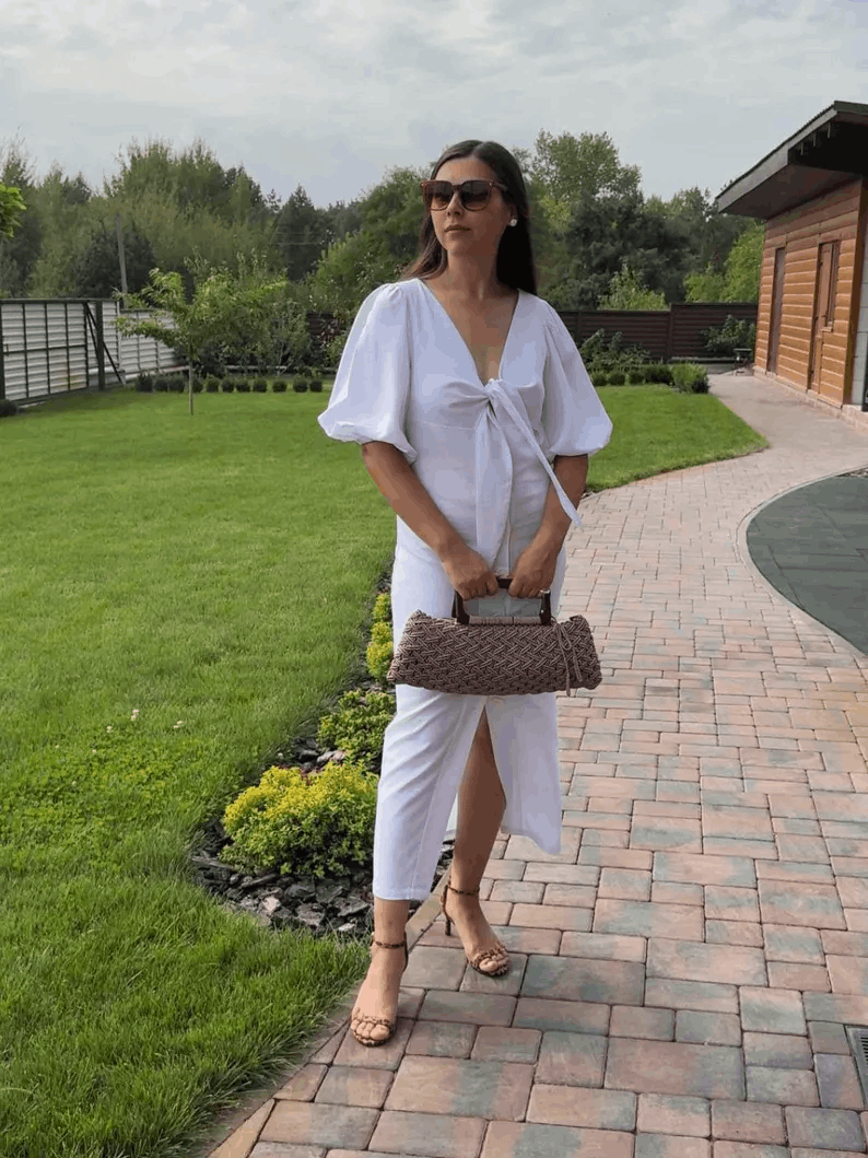 Sac à Main en Crochet avec Anse Rigide – Élégance Artisanale Bohème